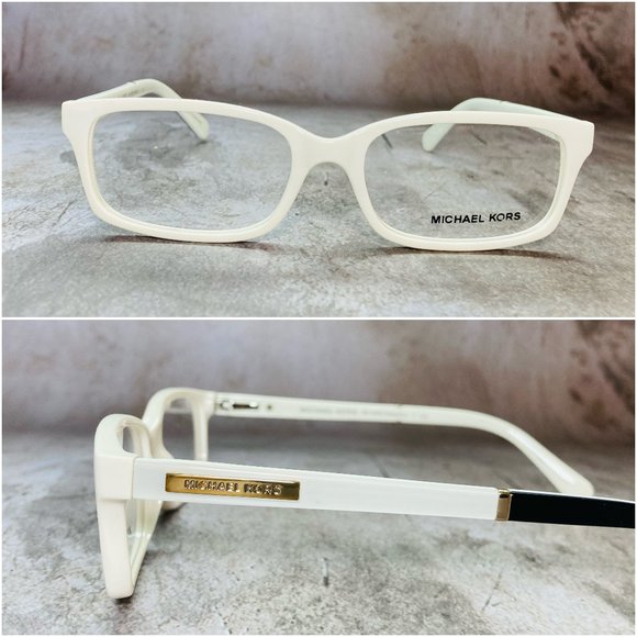 Michael Kors Rectangular Oak White Eyeglasses NWOT